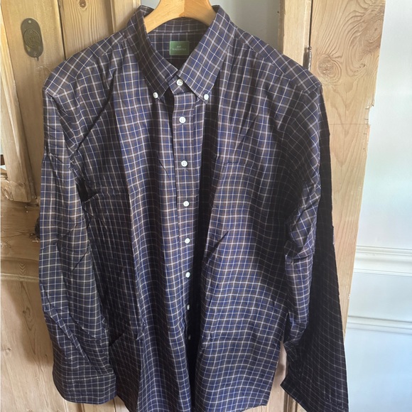 LN Sid Mashburn Plaid Button Down XL